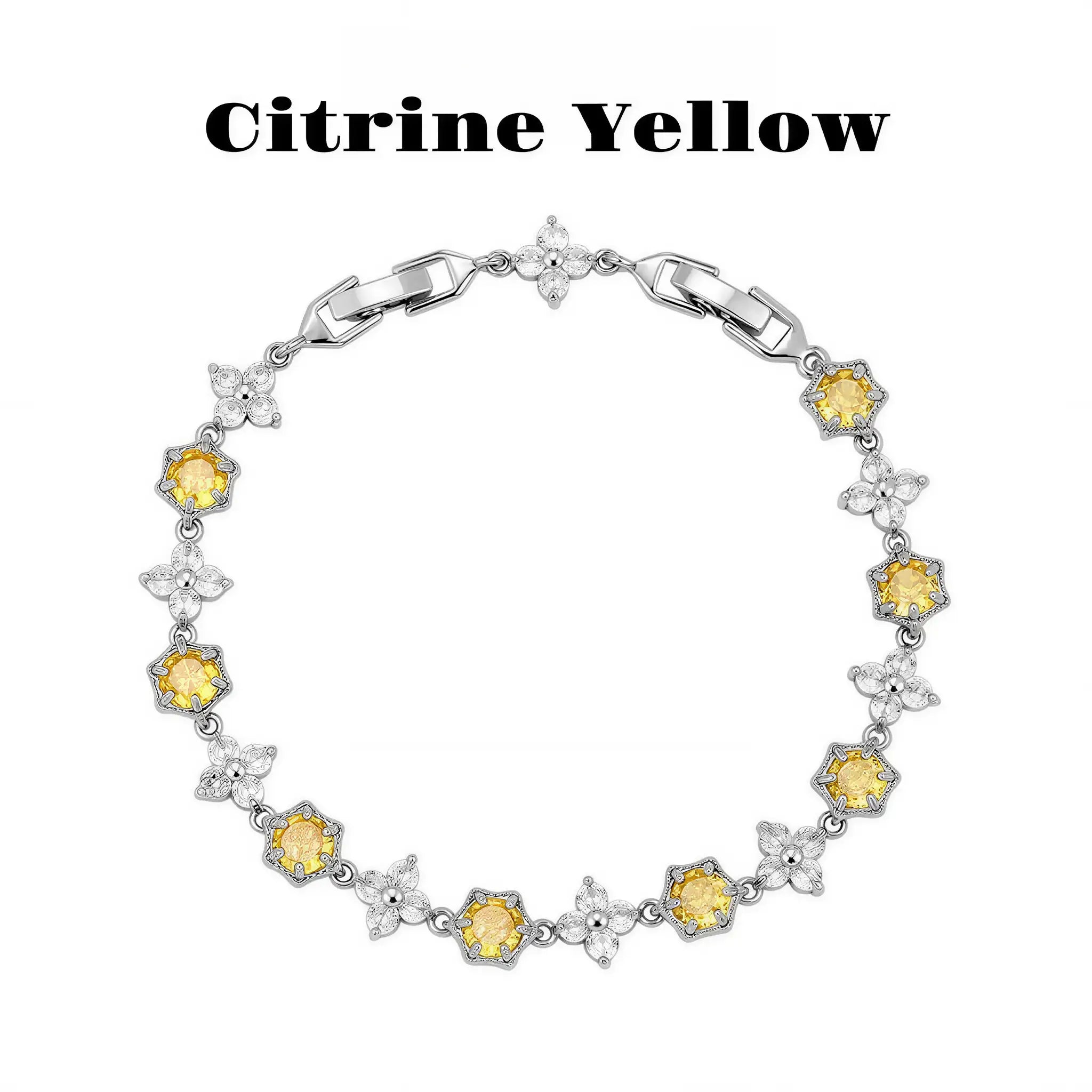 Aurora Snow Blossom Zircon Bracelet