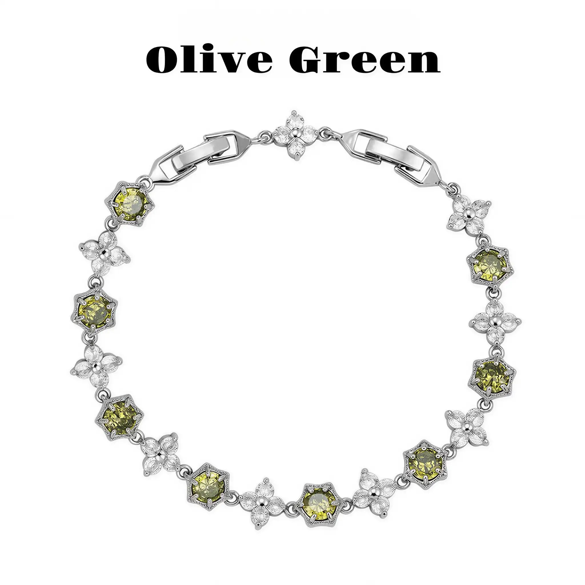 Aurora Snow Blossom Zircon Bracelet
