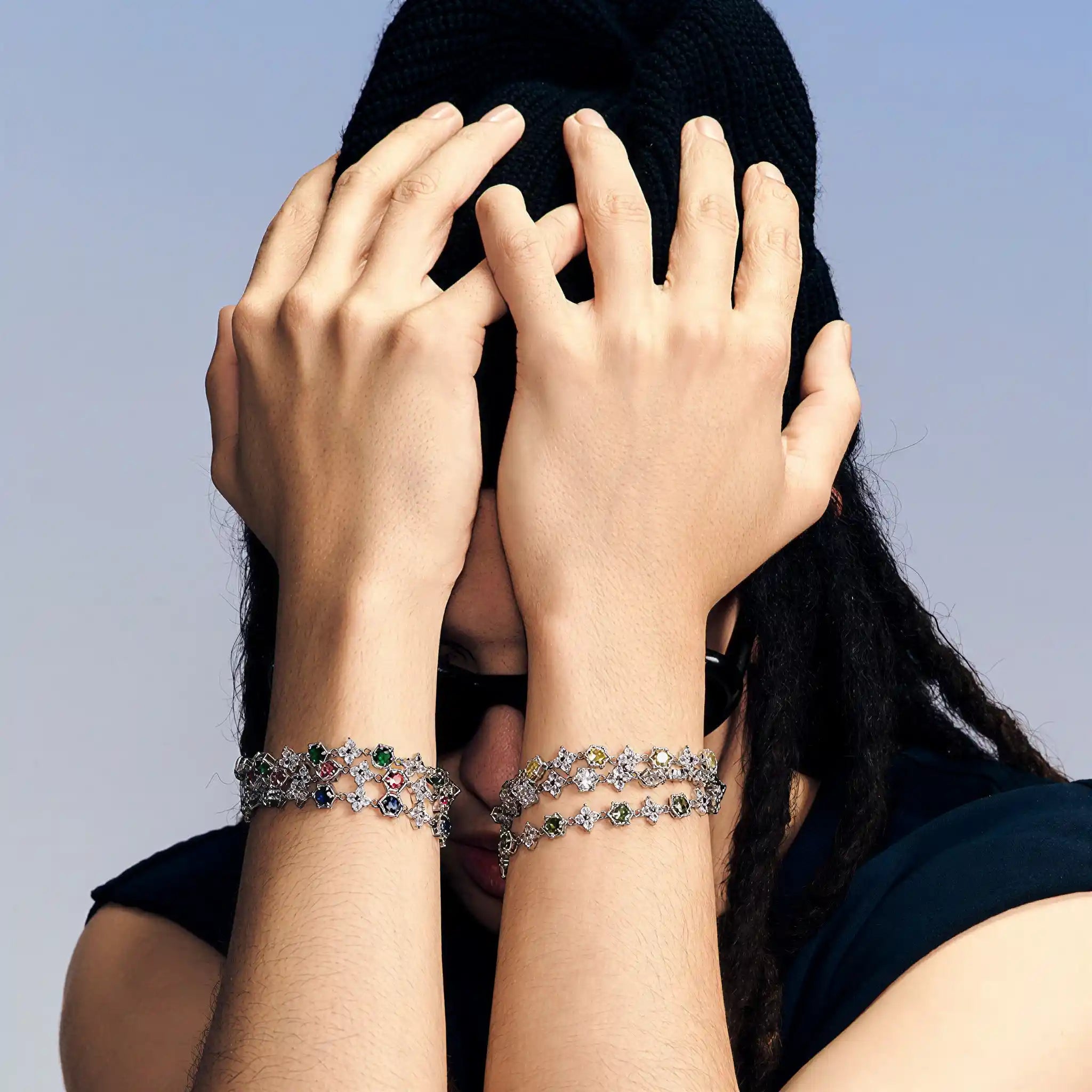 Aurora Snow Blossom Zircon Bracelet