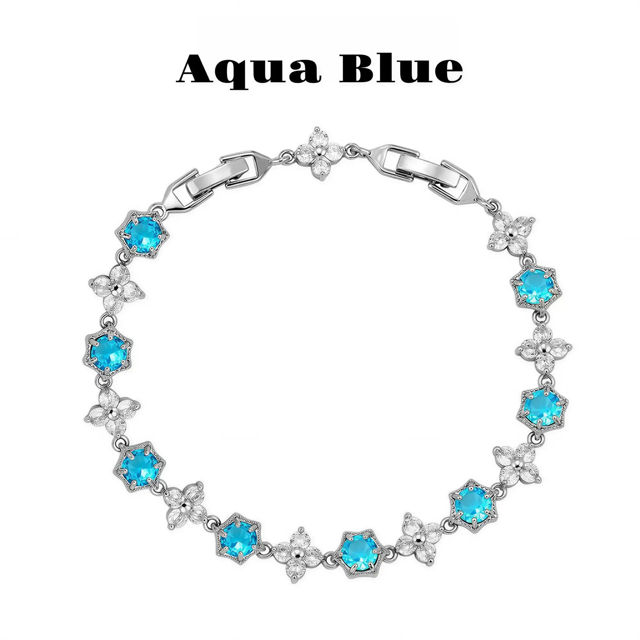Aurora Snow Blossom Zircon Bracelet