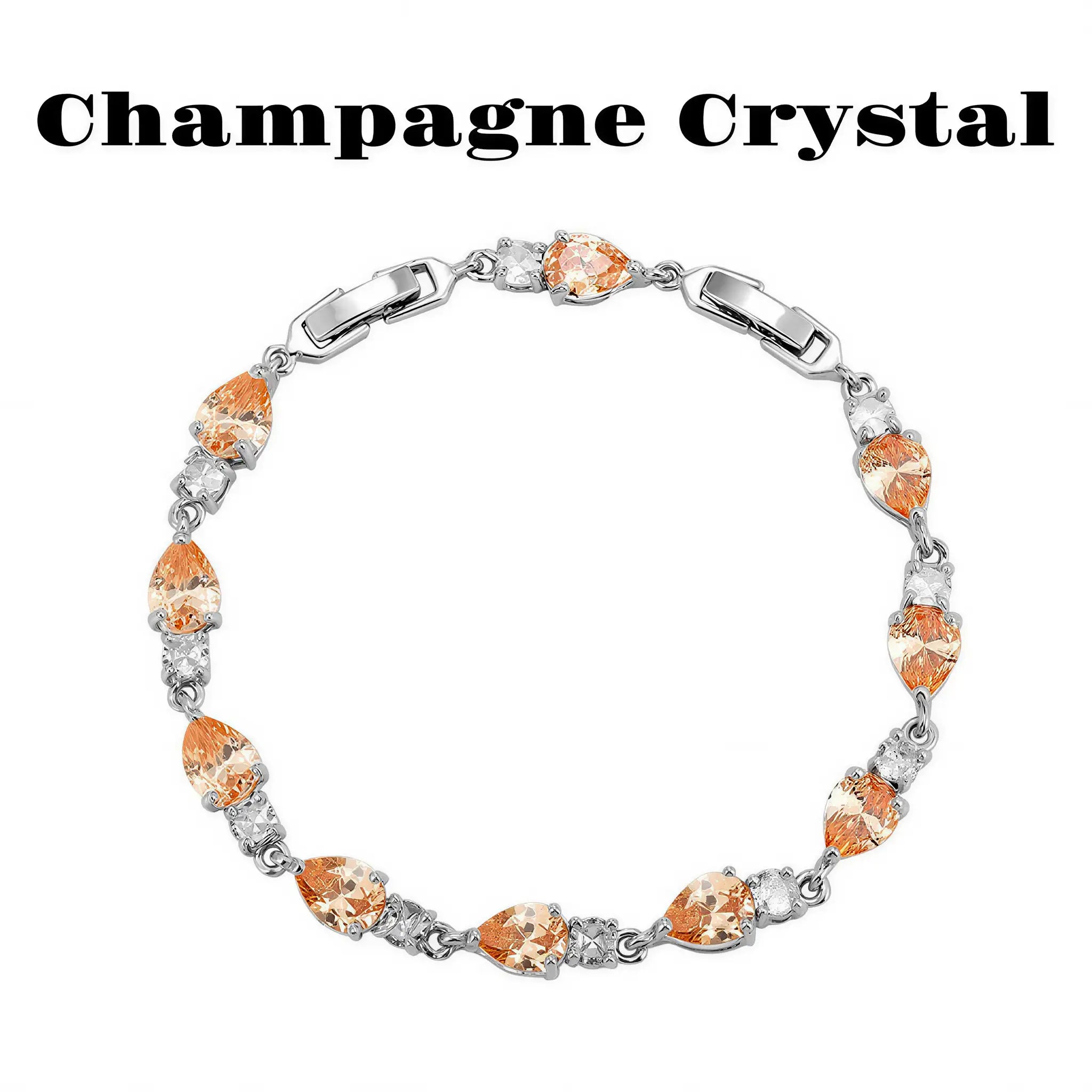 Pear Cut CZ Tennis Bracelet