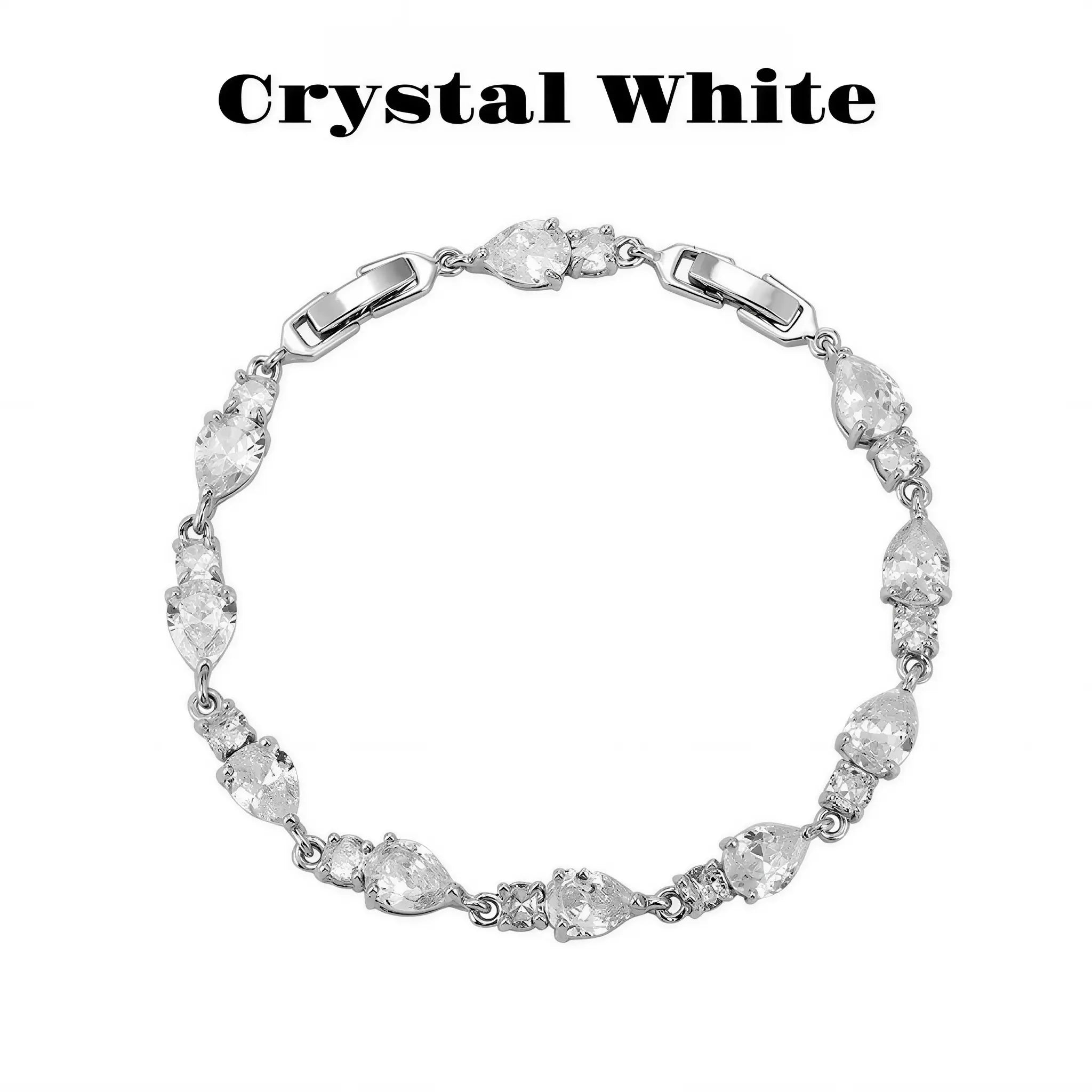 Pear Cut CZ Tennis Bracelet