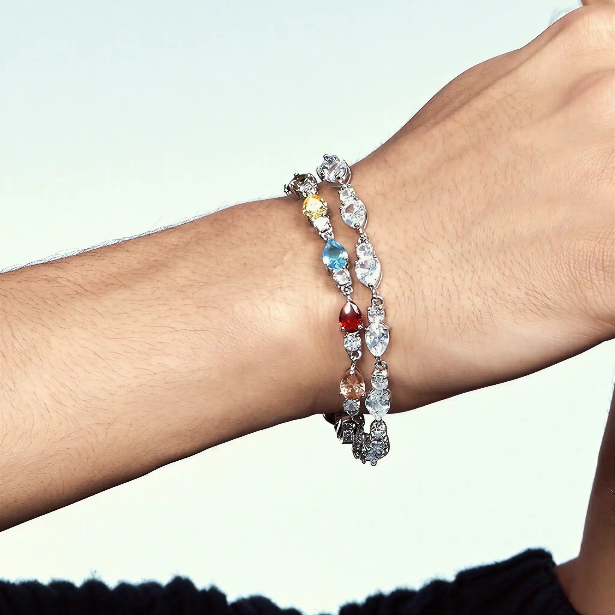 Pear Cut CZ Tennis Bracelet