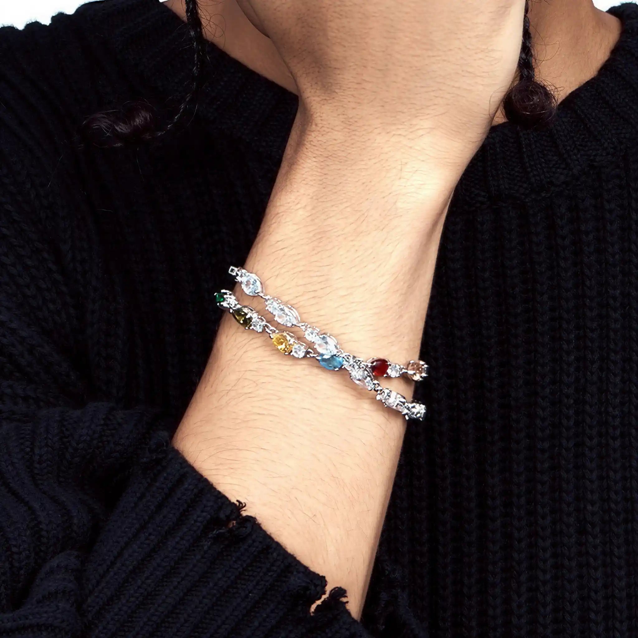 Pear Cut CZ Tennis Bracelet